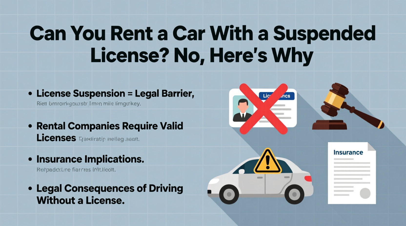 can you rent a car with a suspended license