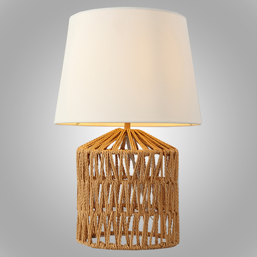 2020 简约设计织物灯罩台灯为客厅台灯办公室装修酒店灯