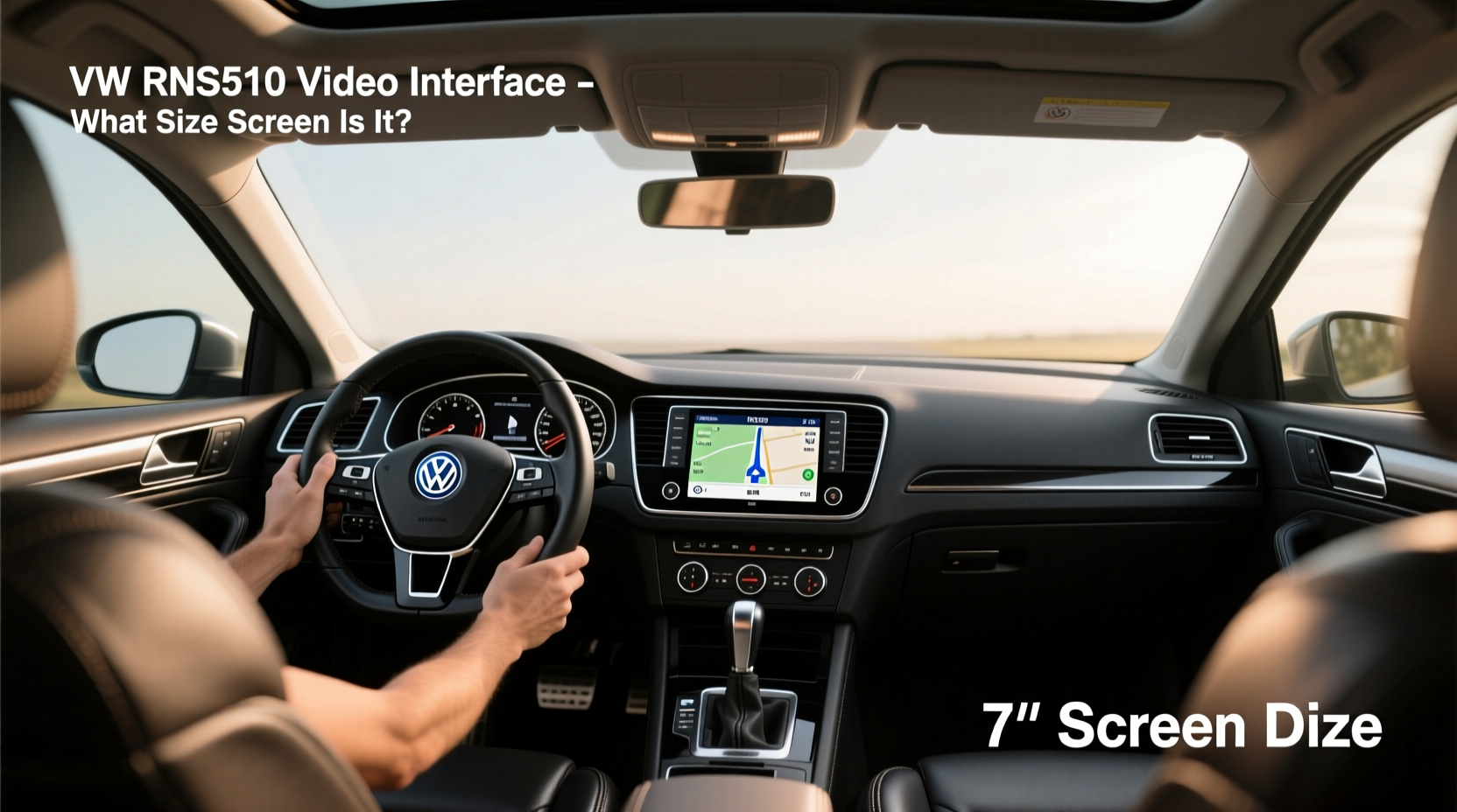 How to Choose VW RNS510 Video Interface, What Size Screen Is the RNS510?