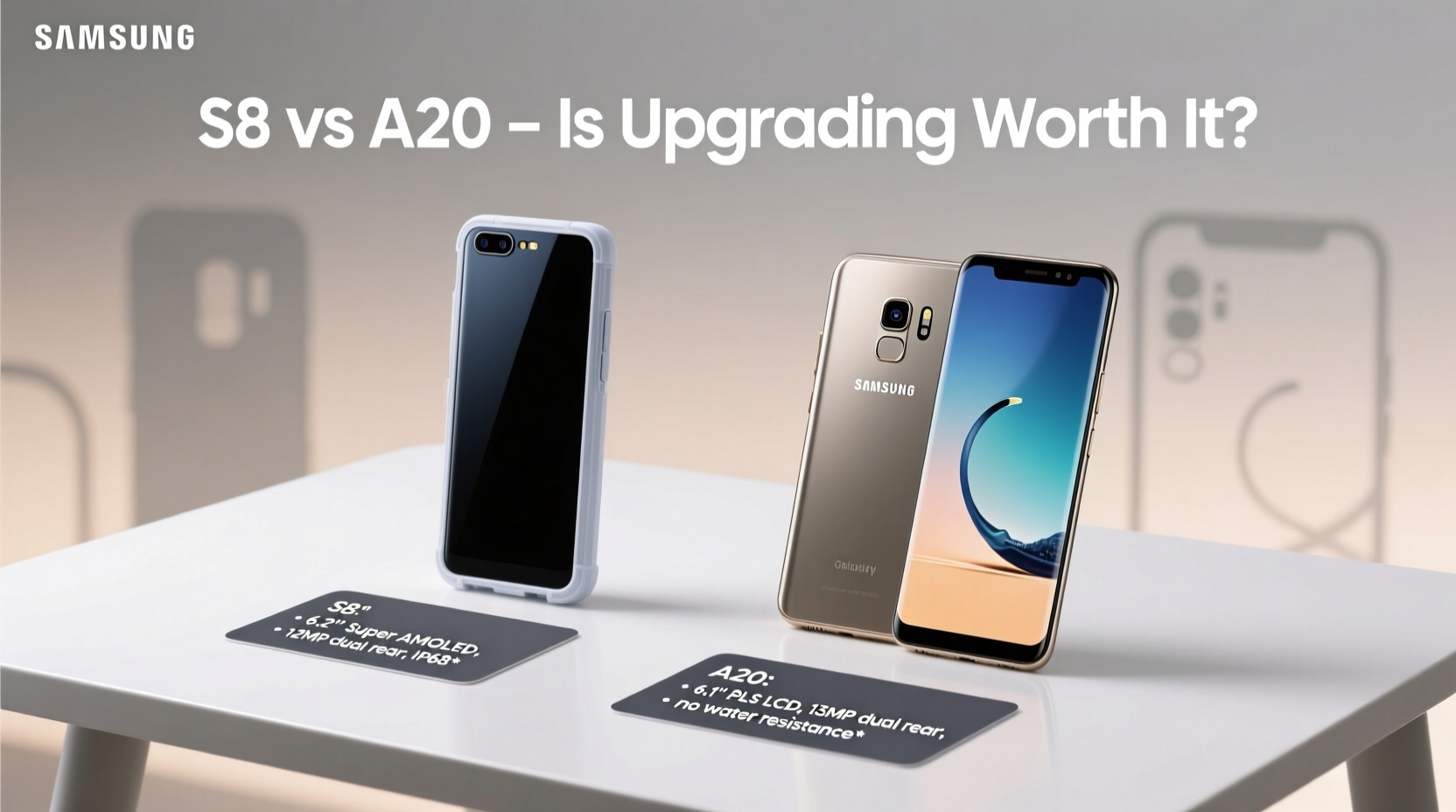 samsung a20 vs s8 is upgrading from the s8 really worth it