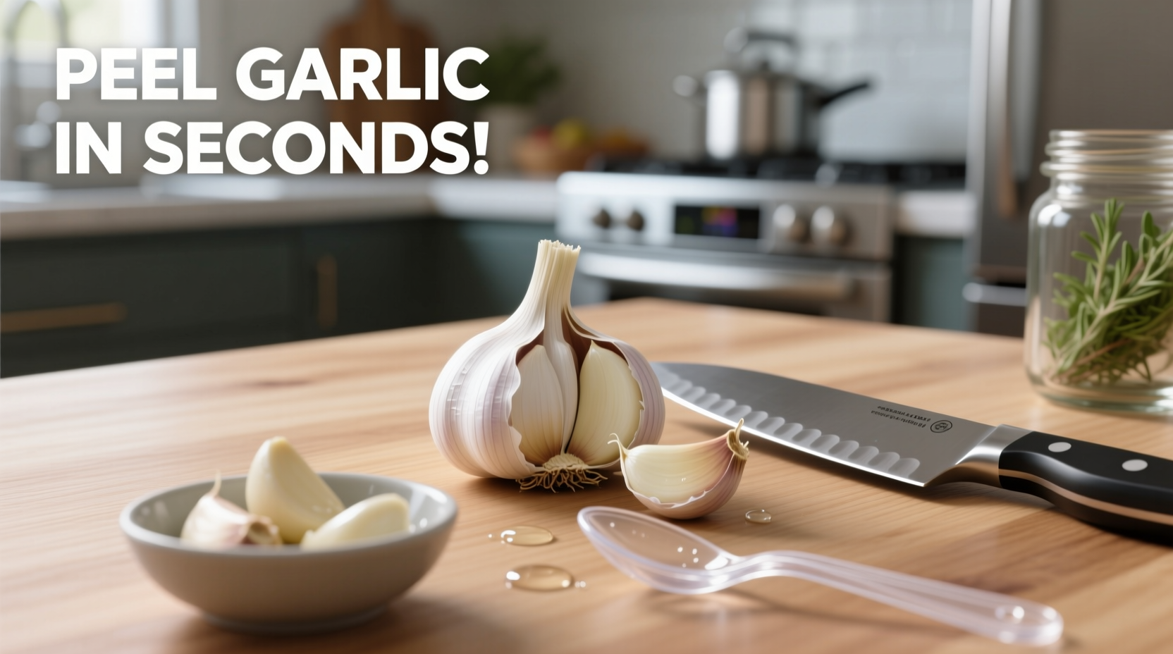 how to peel garlic easy way