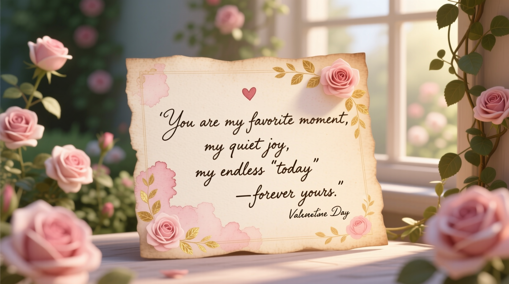 how to write a valentines day note