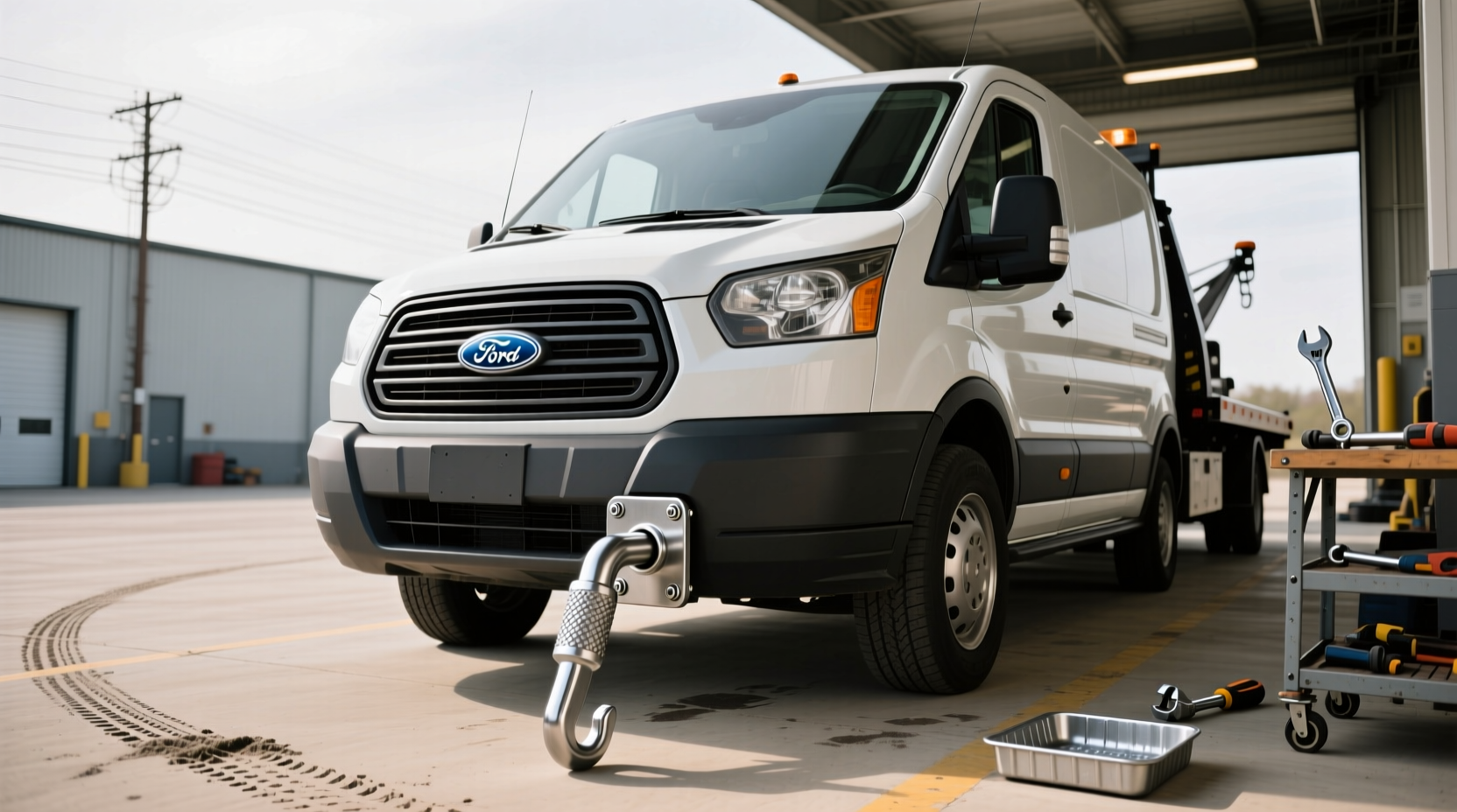 How to Find the Ford Transit Tow Hook Location