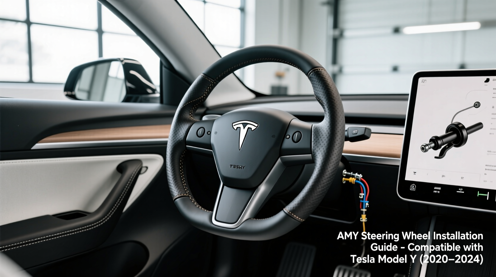 install amy steering wheel tesla model y