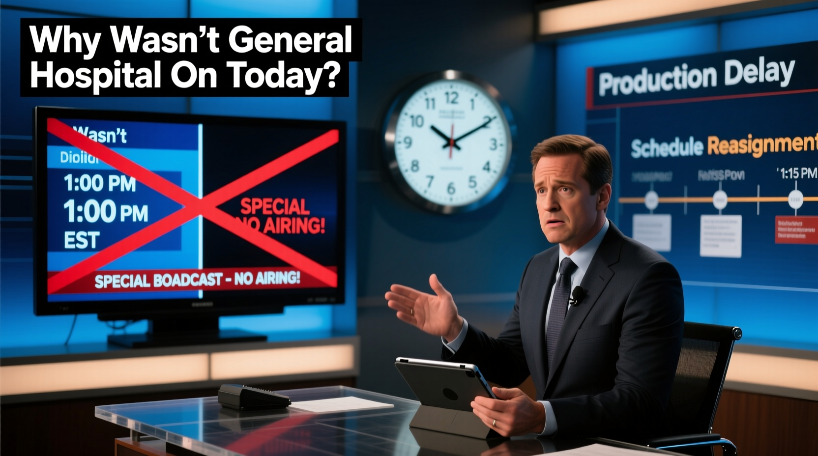 why wasnt general hospital on today airing schedule explained