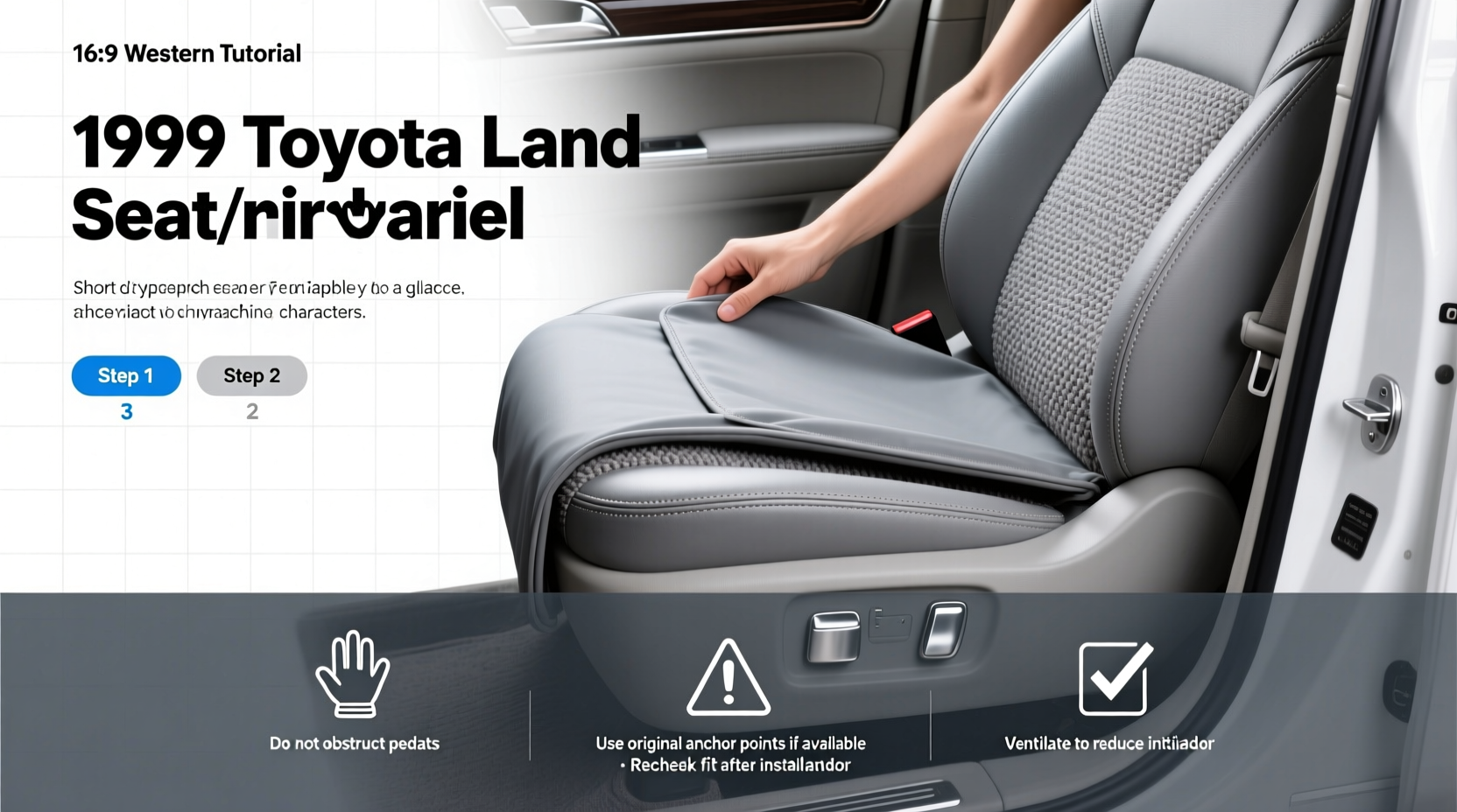 1999 toyota land cruiser seat covers