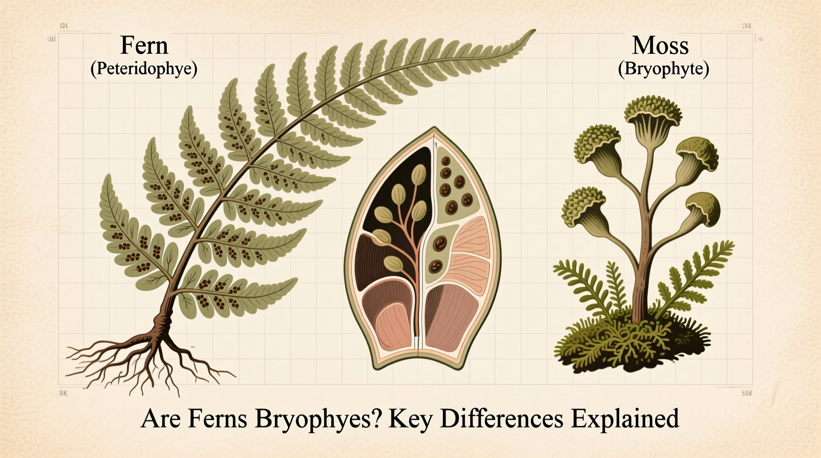 are ferns bryophytes