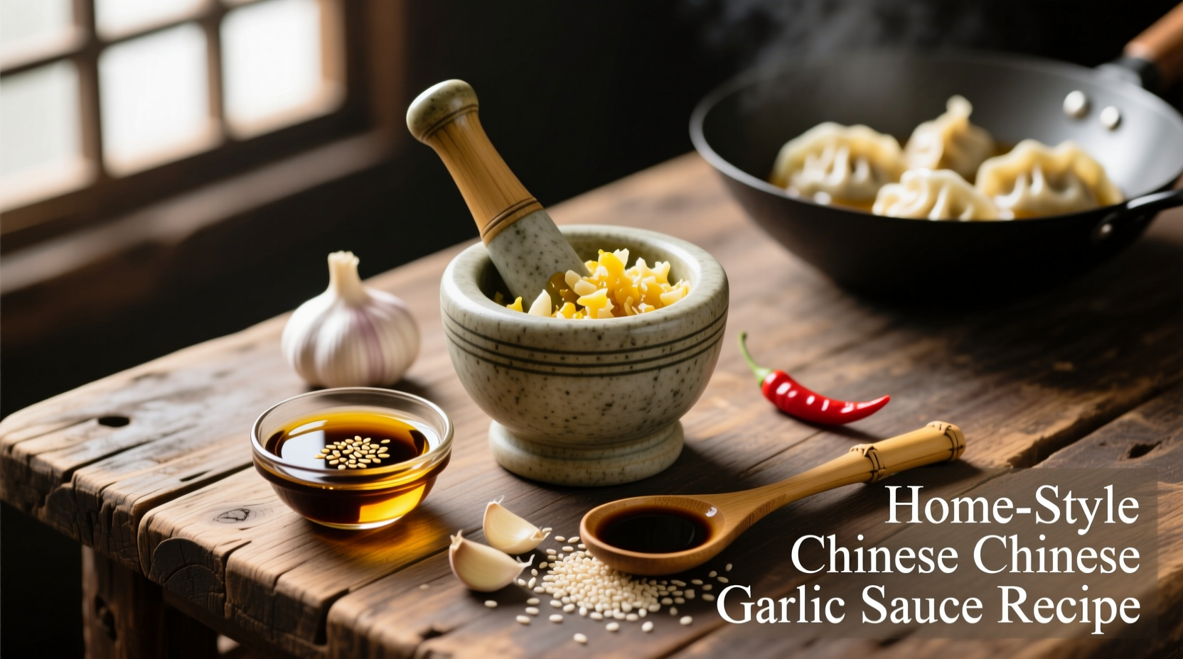 Authentic Chinese Garlic Sauce Recipe in 10 Minutes
