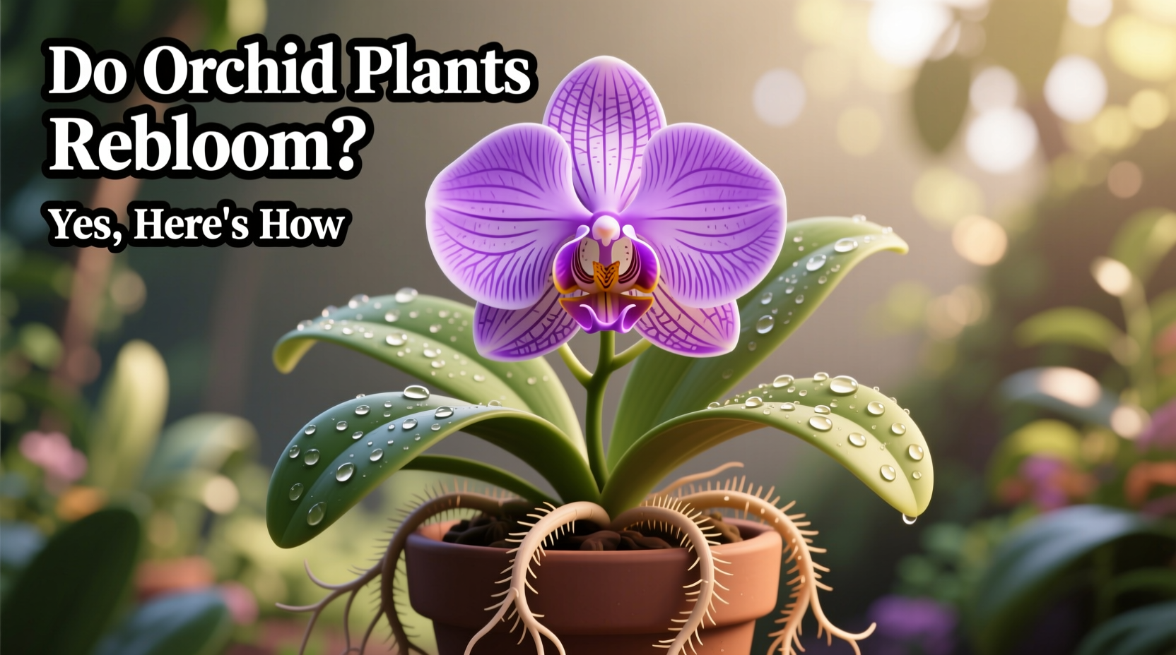 do orchid plants rebloom