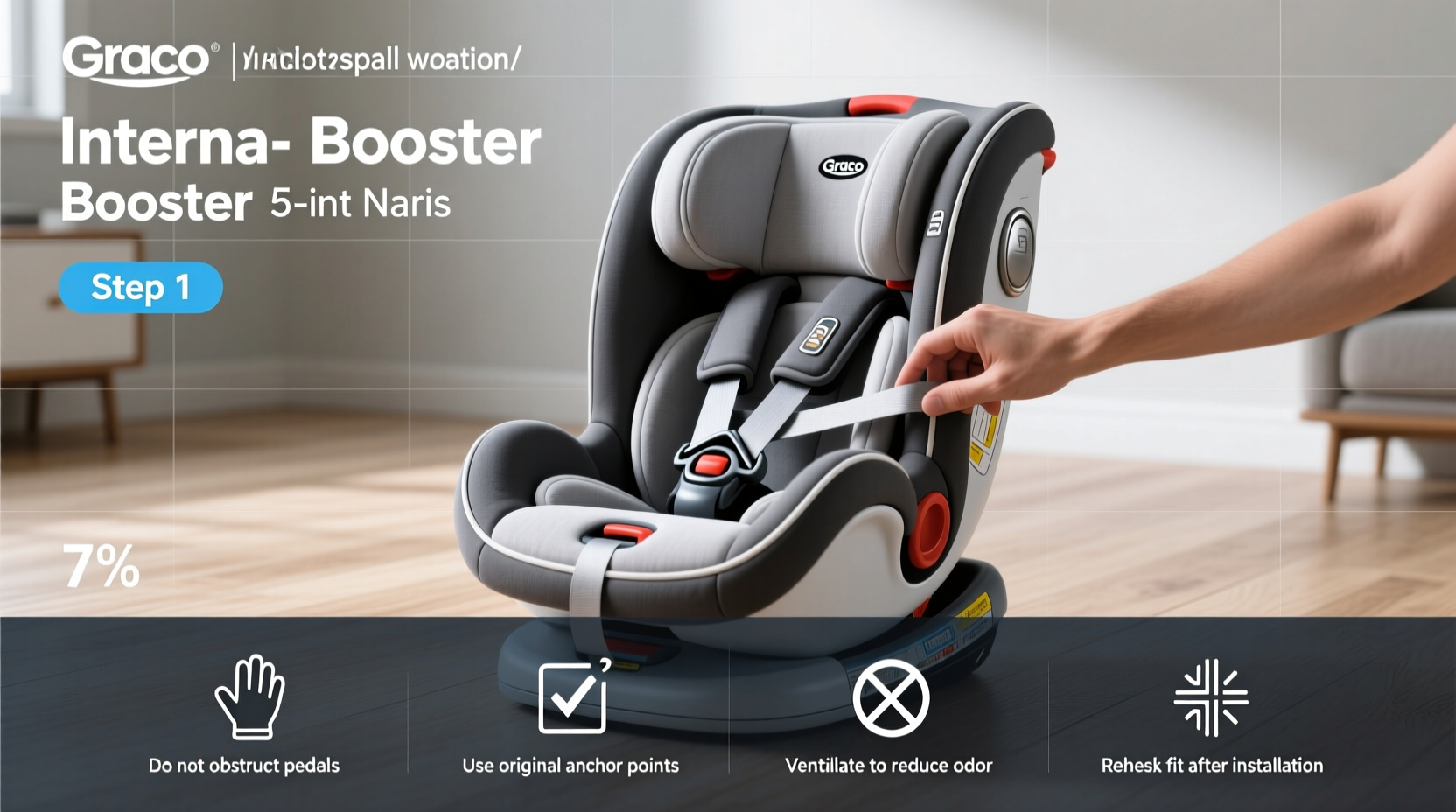 graco booster 5 point harness