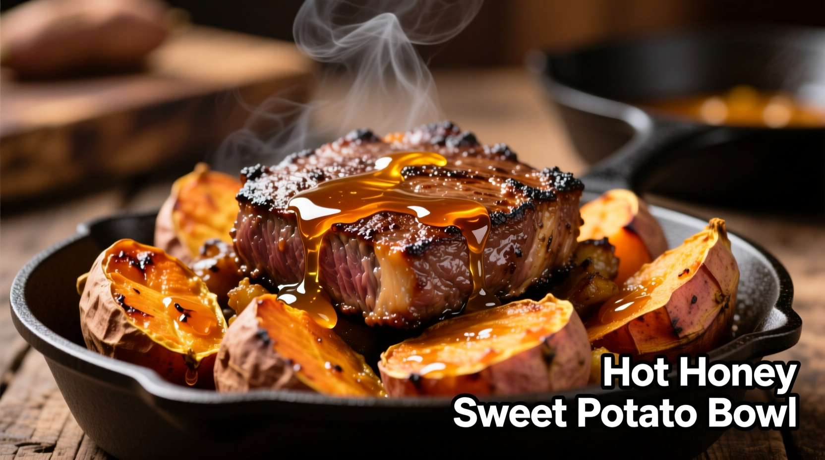 Perfect Ground Beef Hot Honey Sweet Potato Bowl Recipe