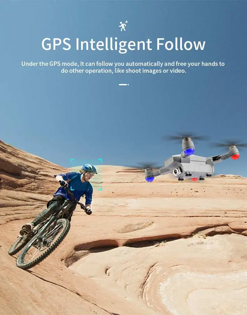 JJRC X16 Drone, gps intelligent follow can free your hands to do other operation