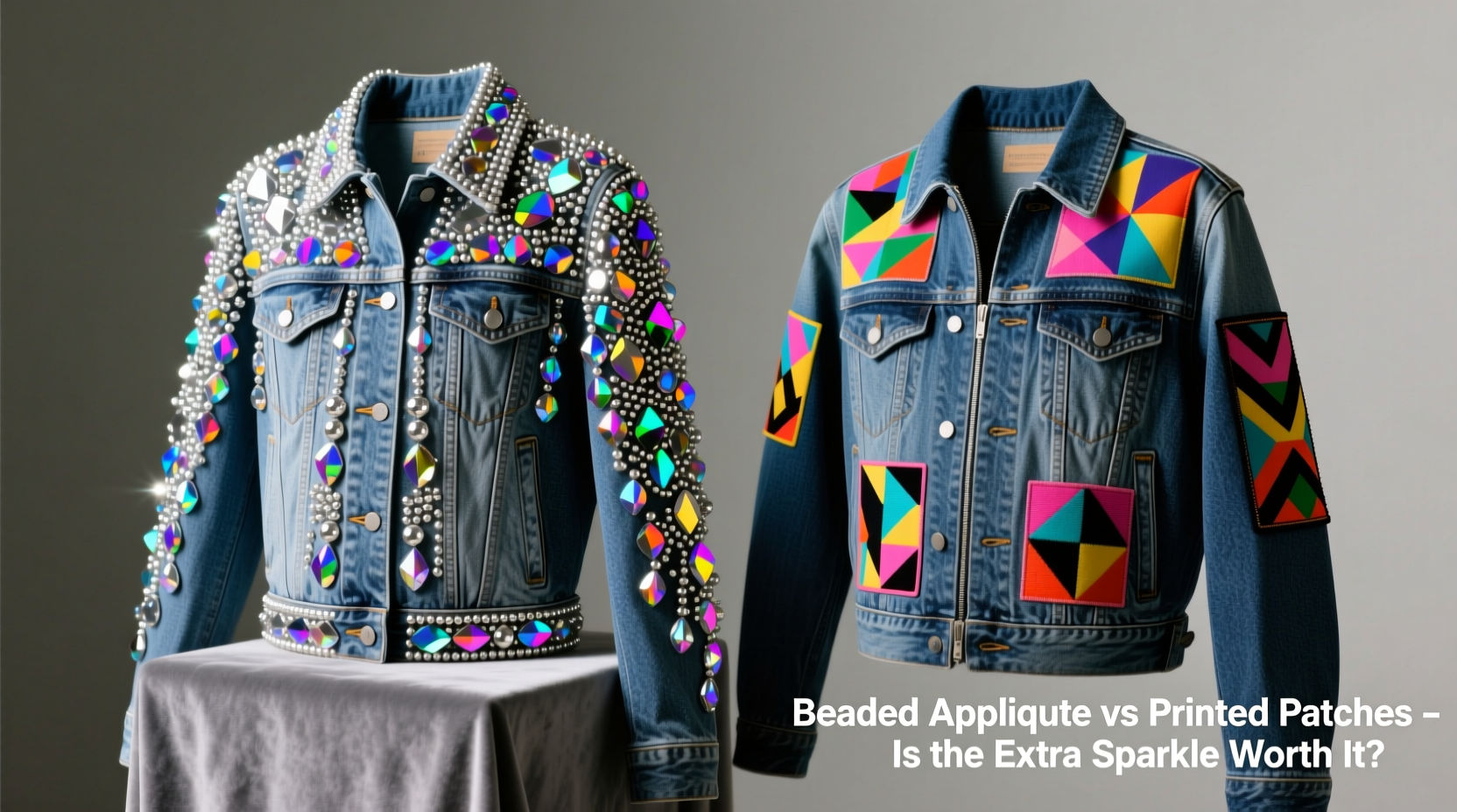 beaded applique vs printed patches is the extra sparkle really worth it