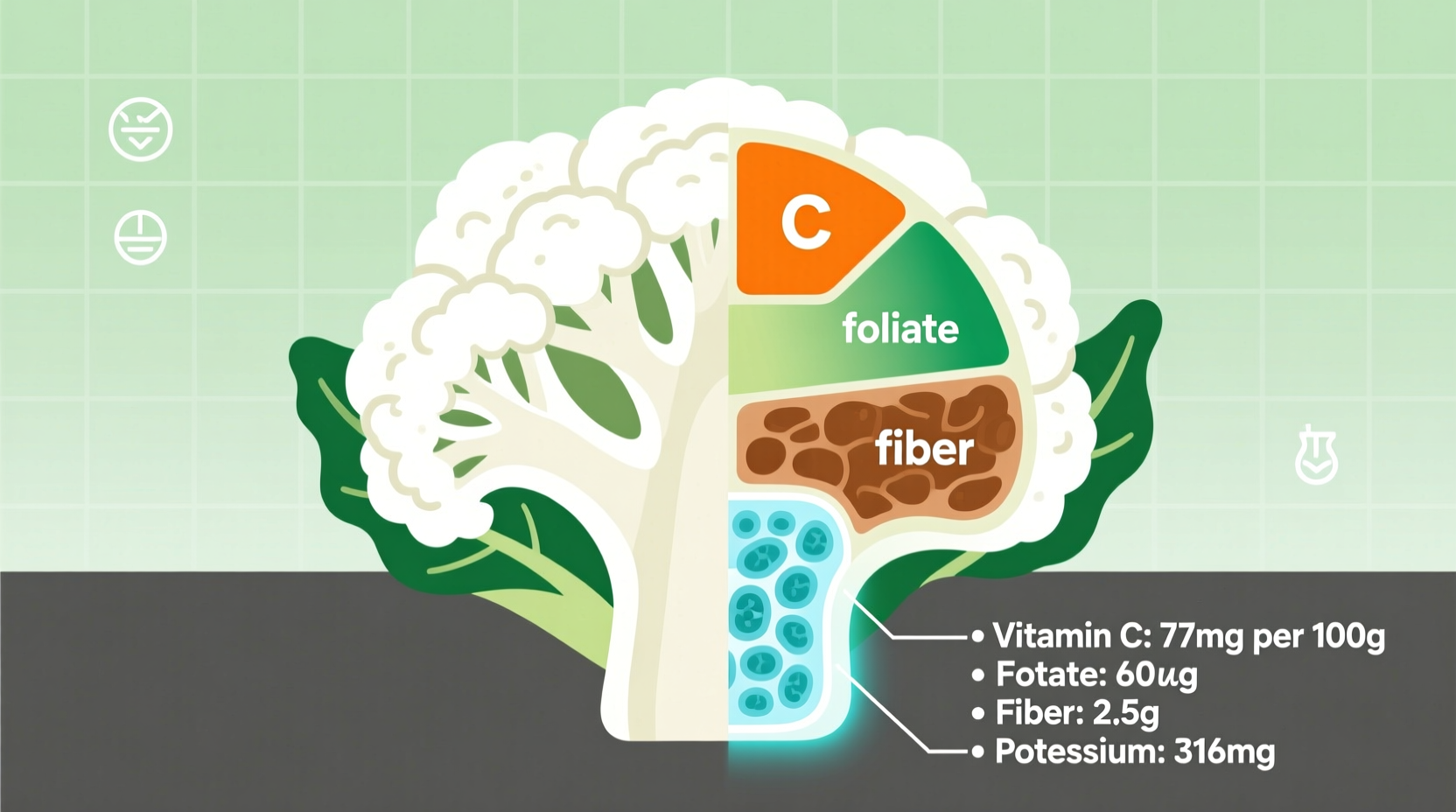 nutrition in cauliflower