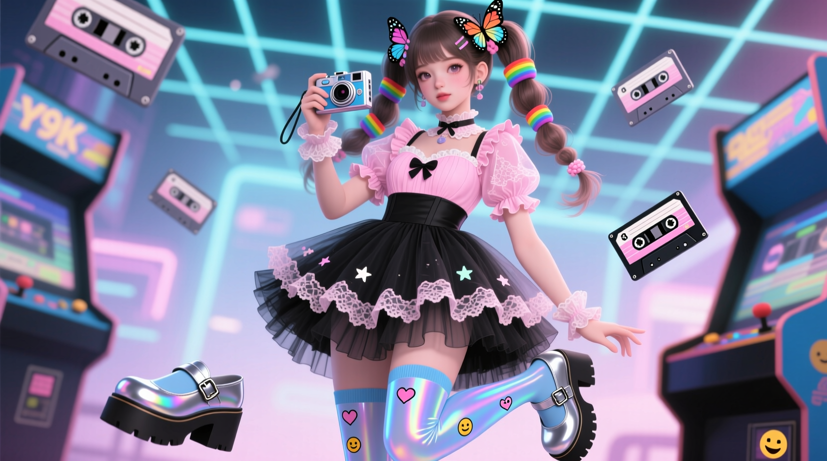 creative ways to style y2k ankle socks with lolita fashion for a distinctive look