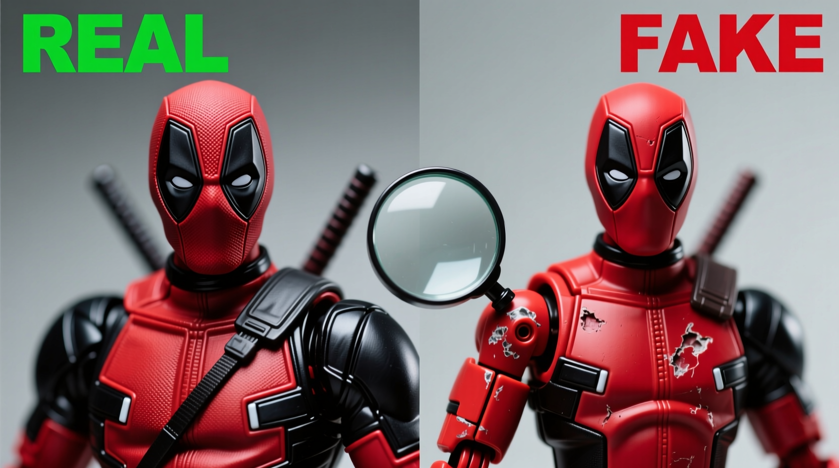 essential tips to easily spot a fake deadpool figure and avoid counterfeits