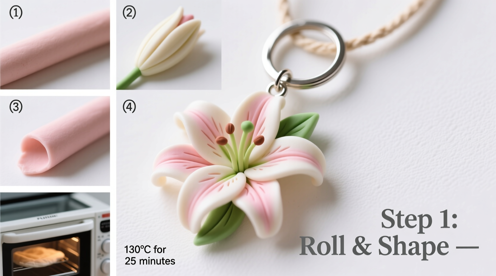 crafting a beautiful diy lily keychain pendant step by step guide for beginners