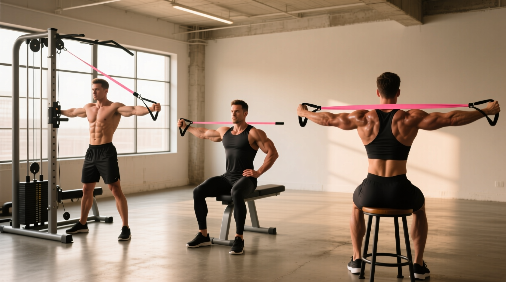 3 resistance band back exercises