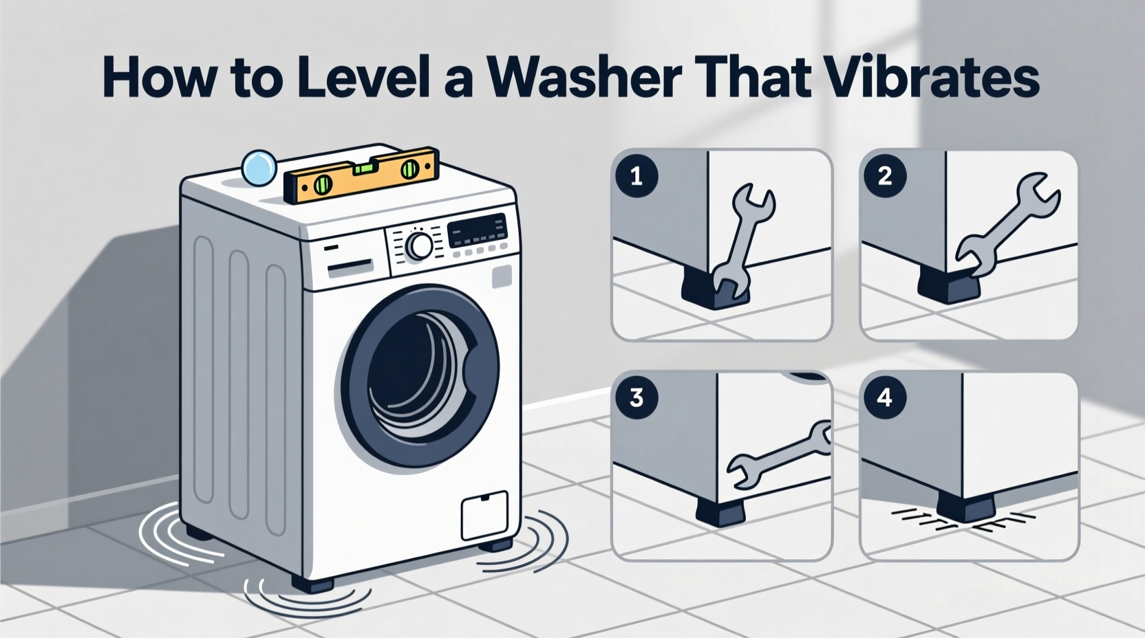 how to level a washer that vibrates