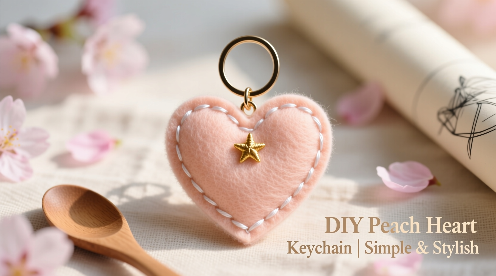 ultimate diy peach heart keychain tutorial simple techniques for a stylish handmade accessory