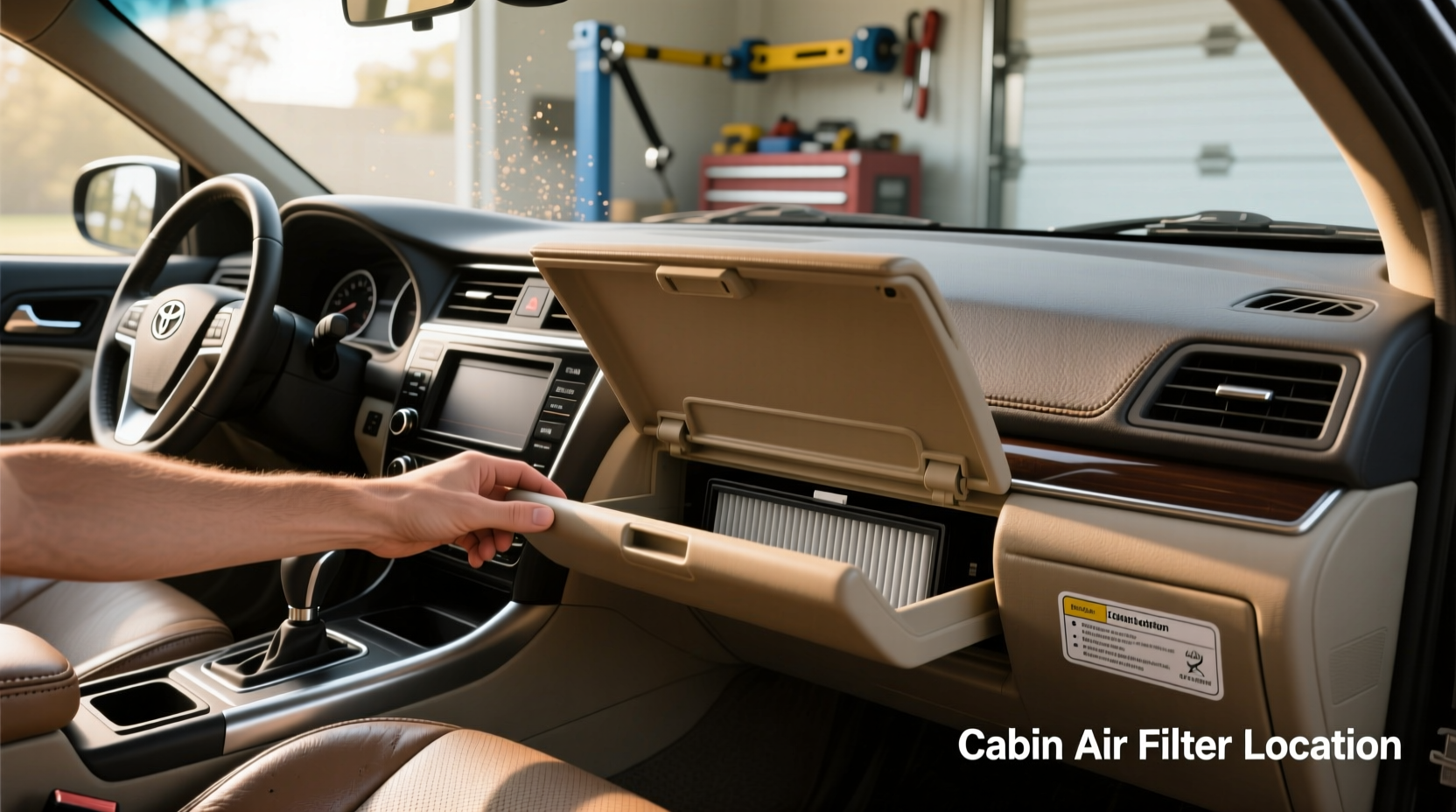 2000 camry cabin air filter location fit guide