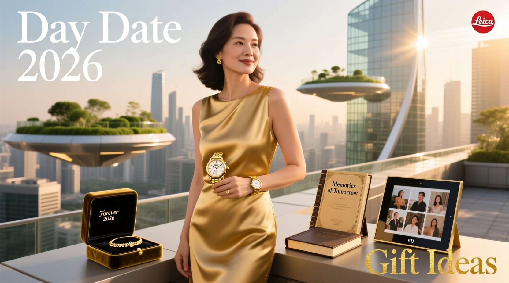 womens gold day date