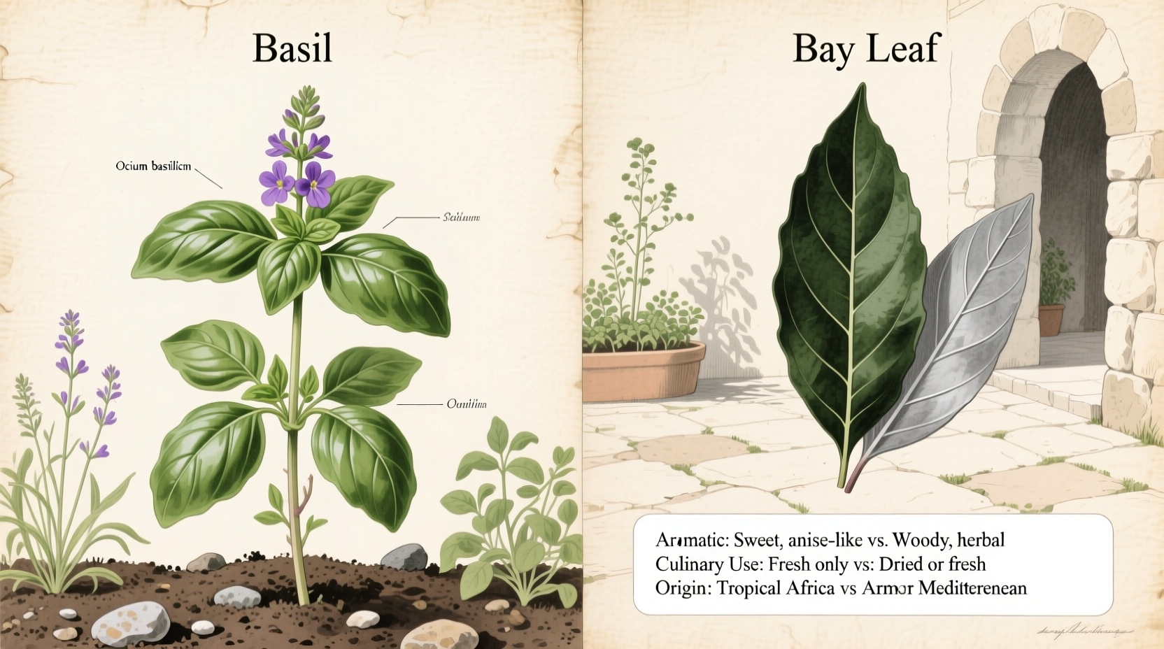 Is Basil the Same as Bay Leaf? Key Differences Explained