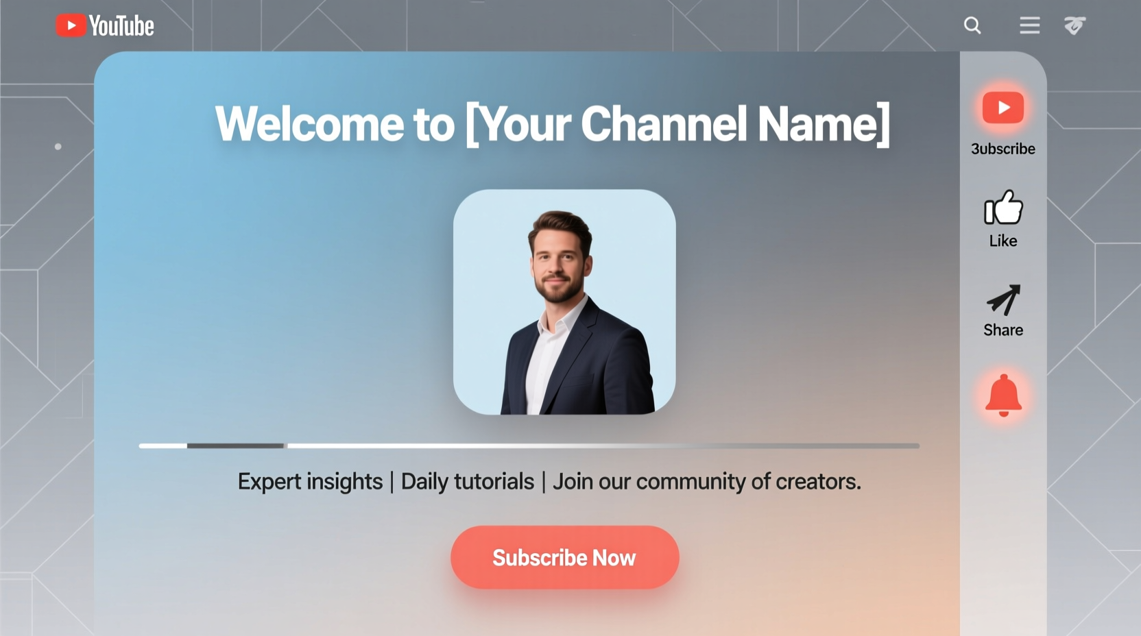 how to create a professional youtube channel page that attracts subscribers