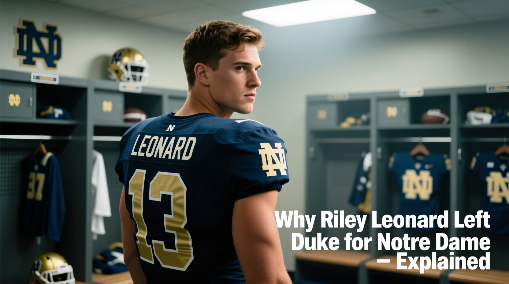 why riley leonard left duke transfer to notre dame explained