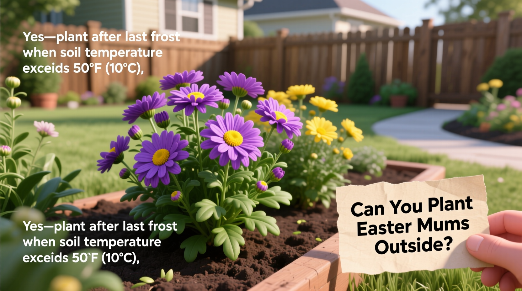 can you plant easter mums outside