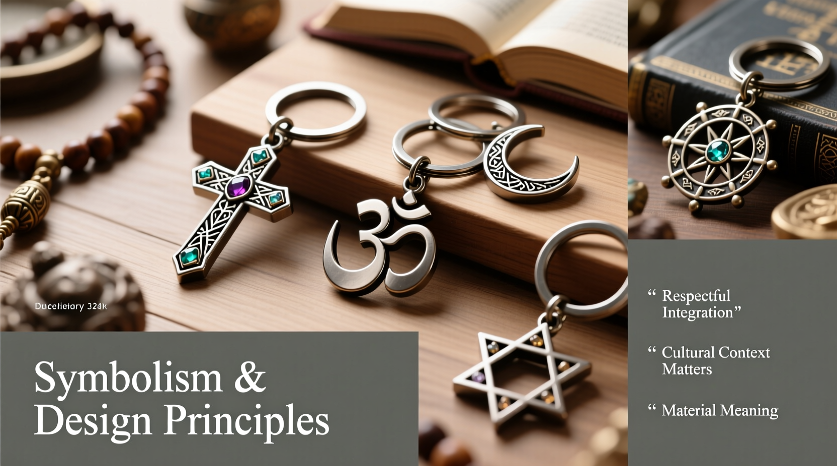 a practical guide to incorporating religious symbols into unique keychain designs