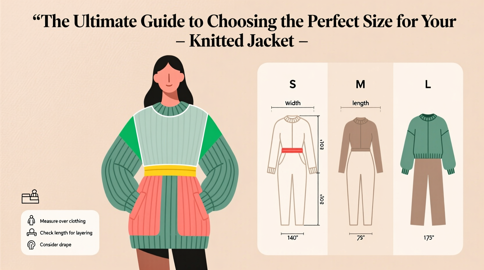 the ultimate guide to choosing the perfect size for your knitted jacket