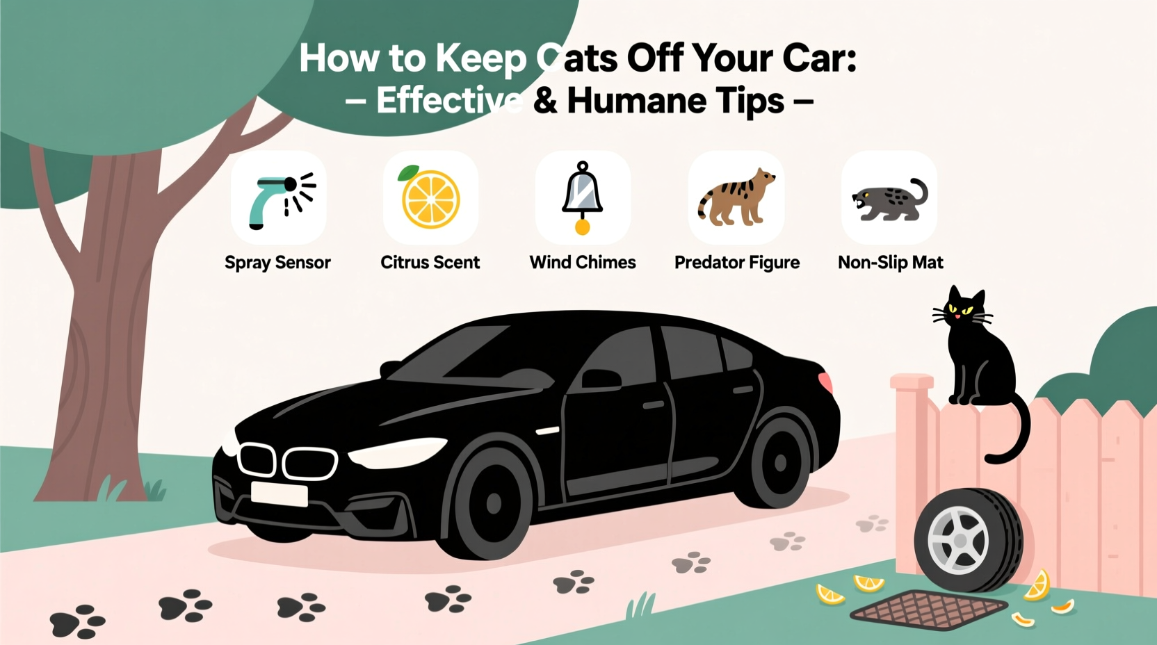 how do i keep my cat off my car