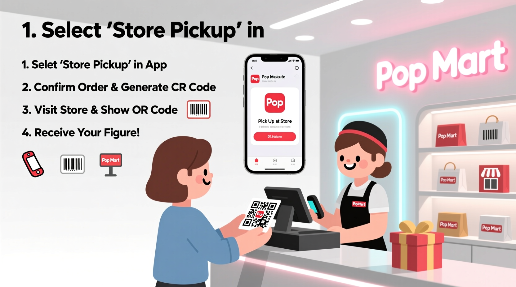 how to do store pickup popmart