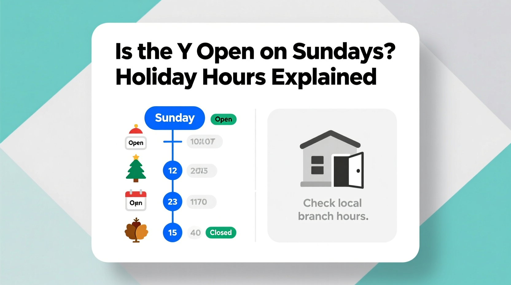 is the y open on sundays