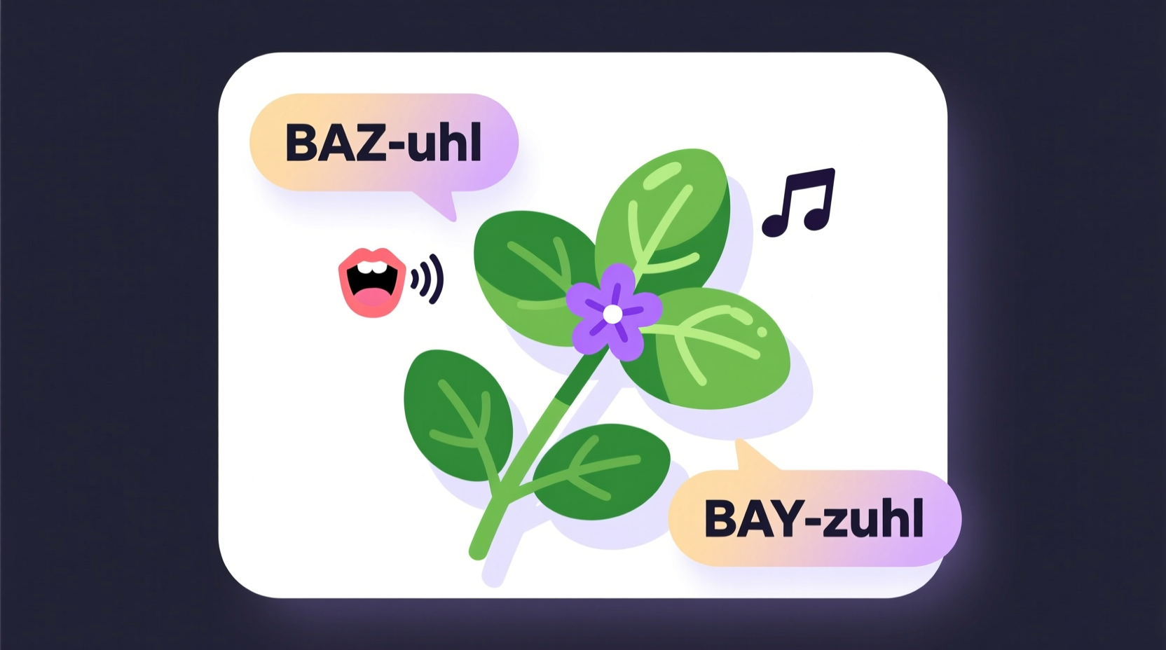 how do you pronounce basil