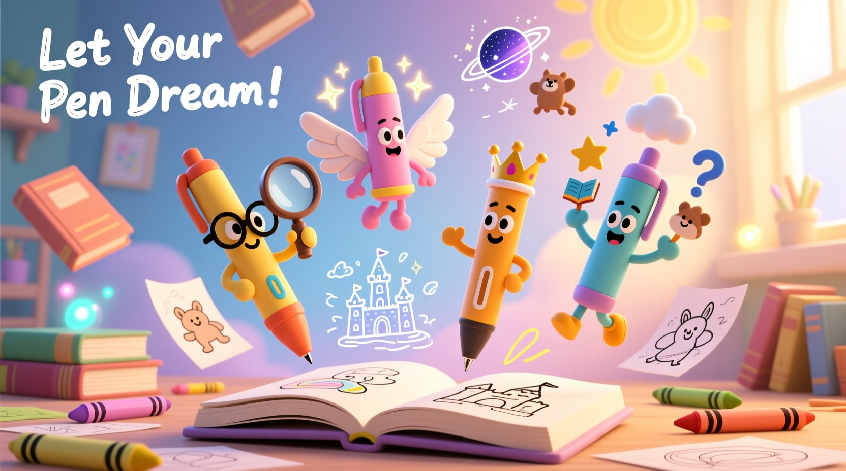 boost creativity in writing how to use cartoon character pens to inspire imagination
