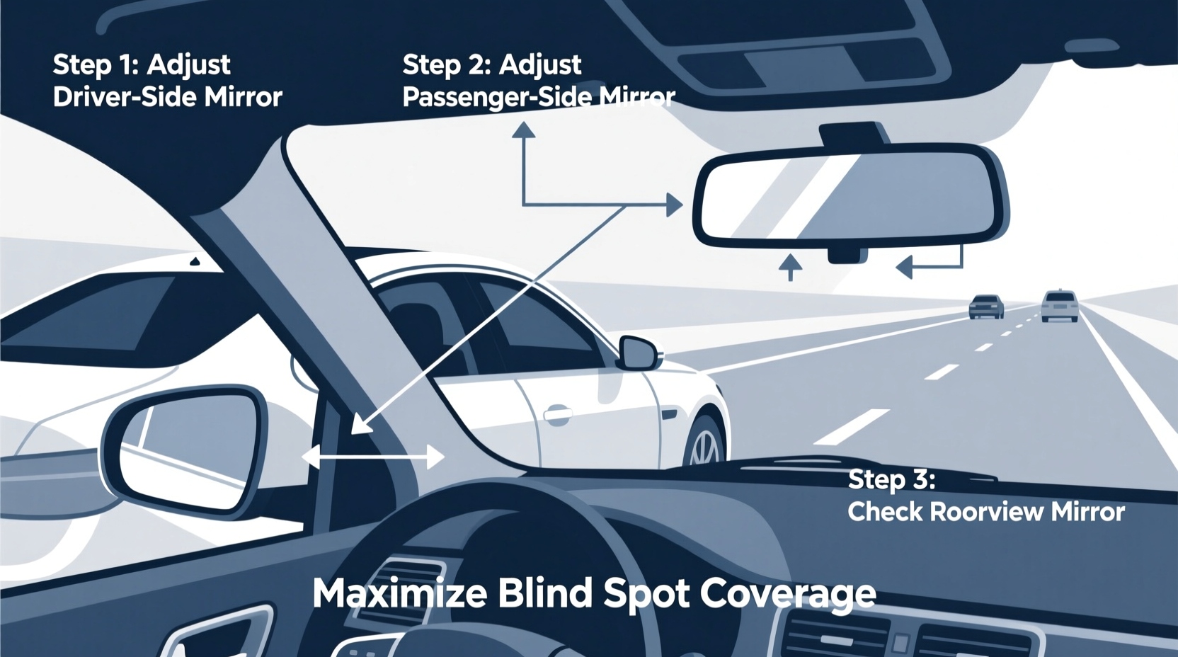 how to adjust mirrors on a car