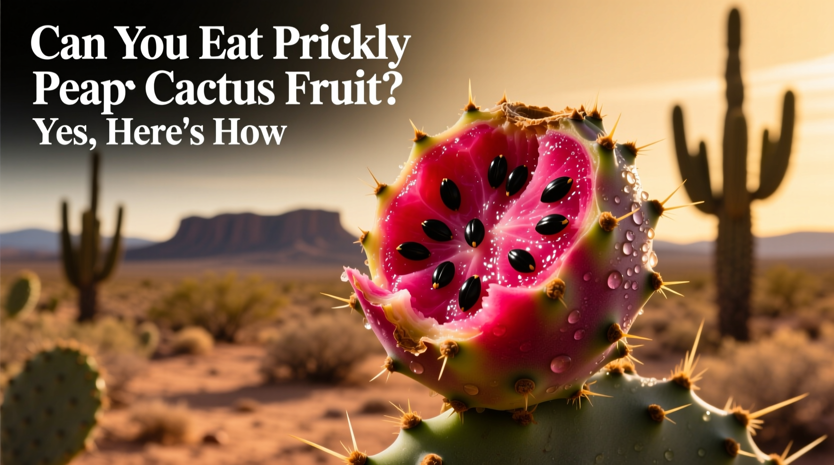 can you eat prickly pear cactus fruit
