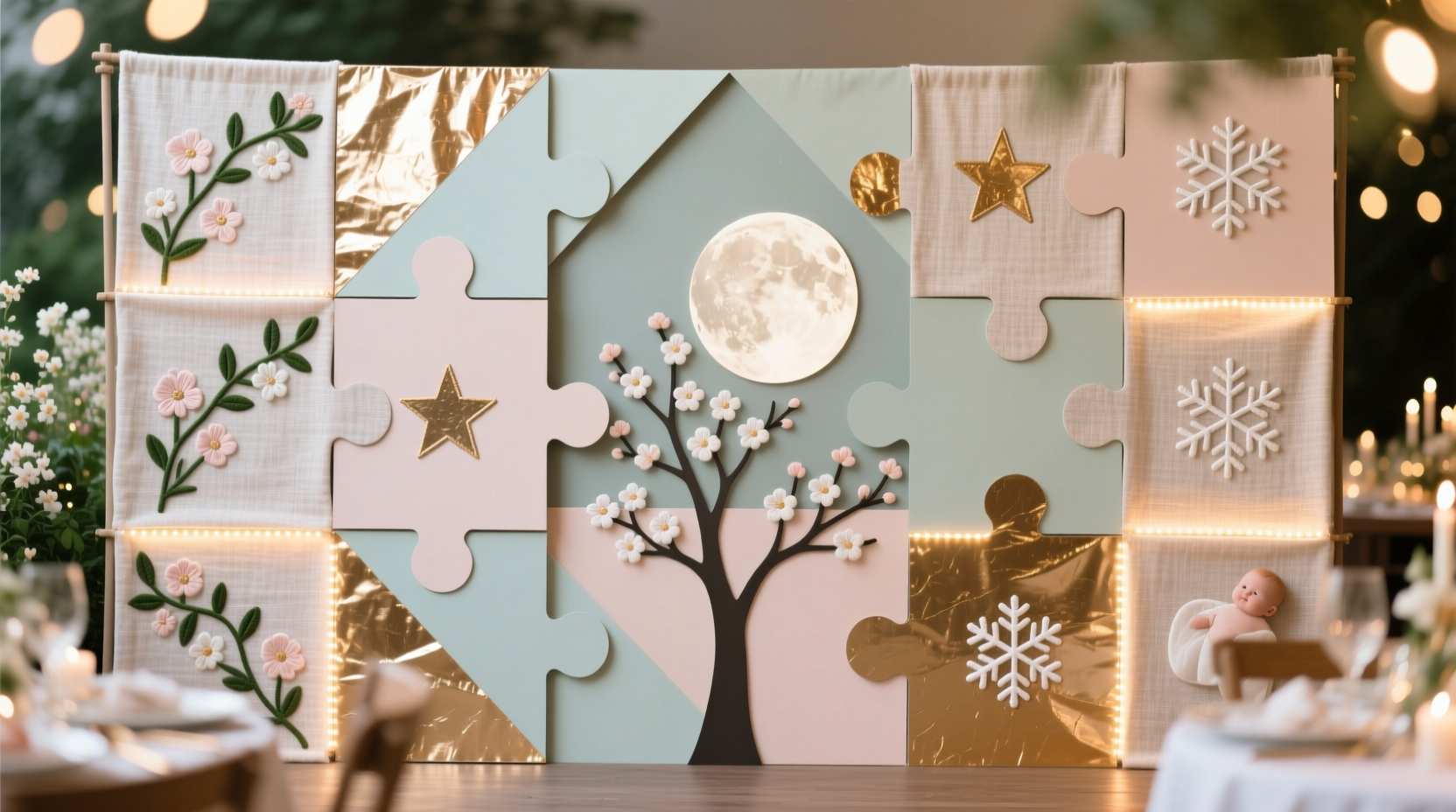 creative ideas to reuse a party backdrop for multiple events without losing its charm