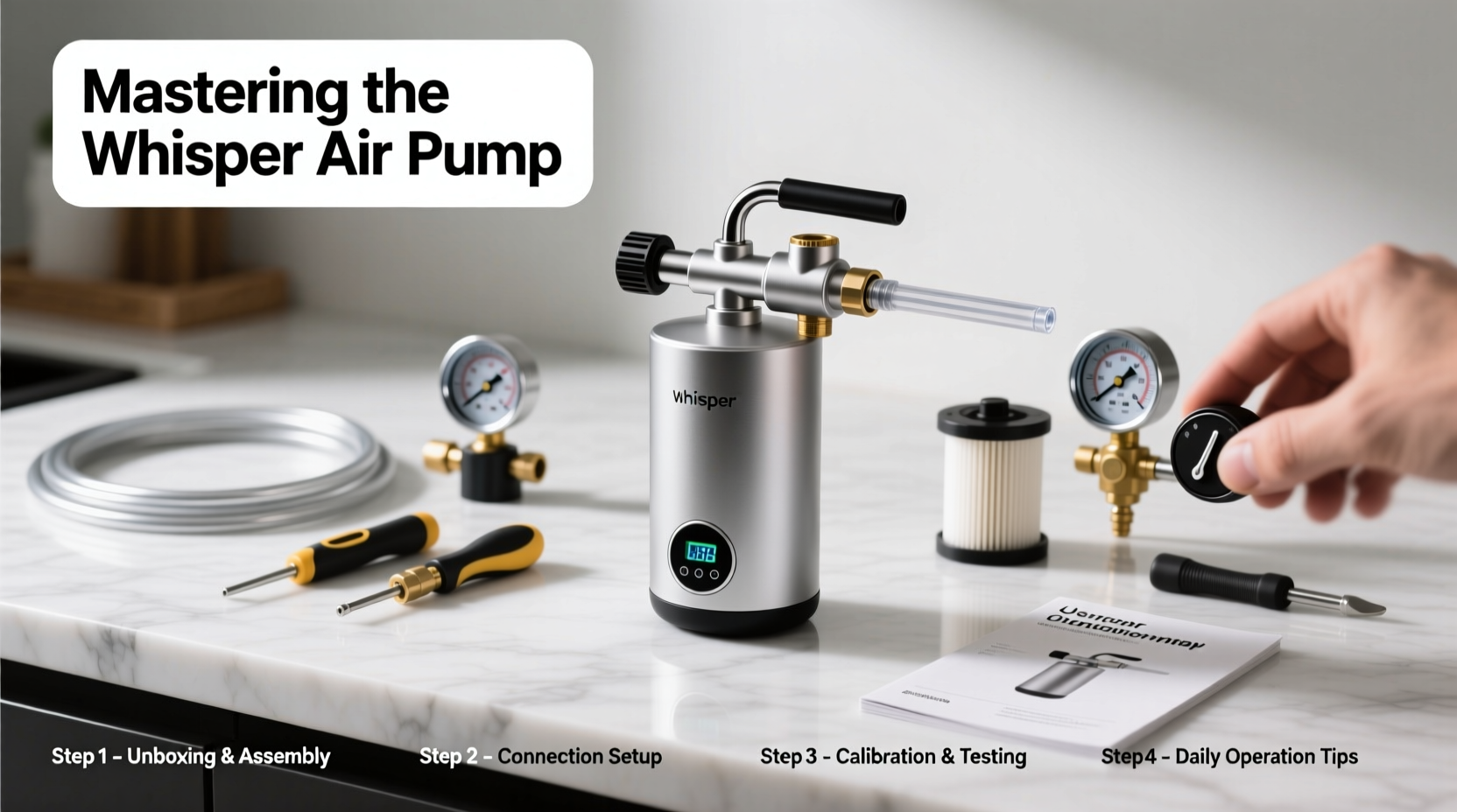 mastering the whisper air pump a step by step guide to efficient setup and use