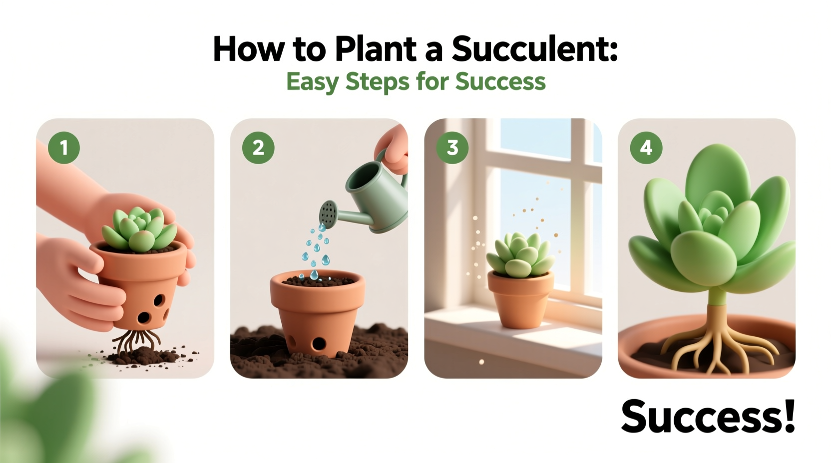 how to plant a succulent