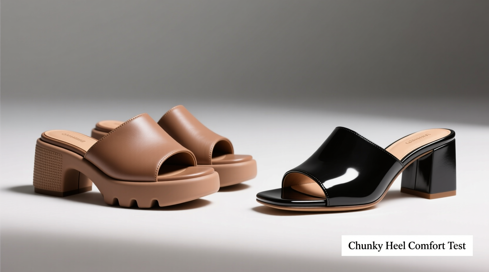 chunky heel slides vs block heel slides are chunky heels really more comfortable
