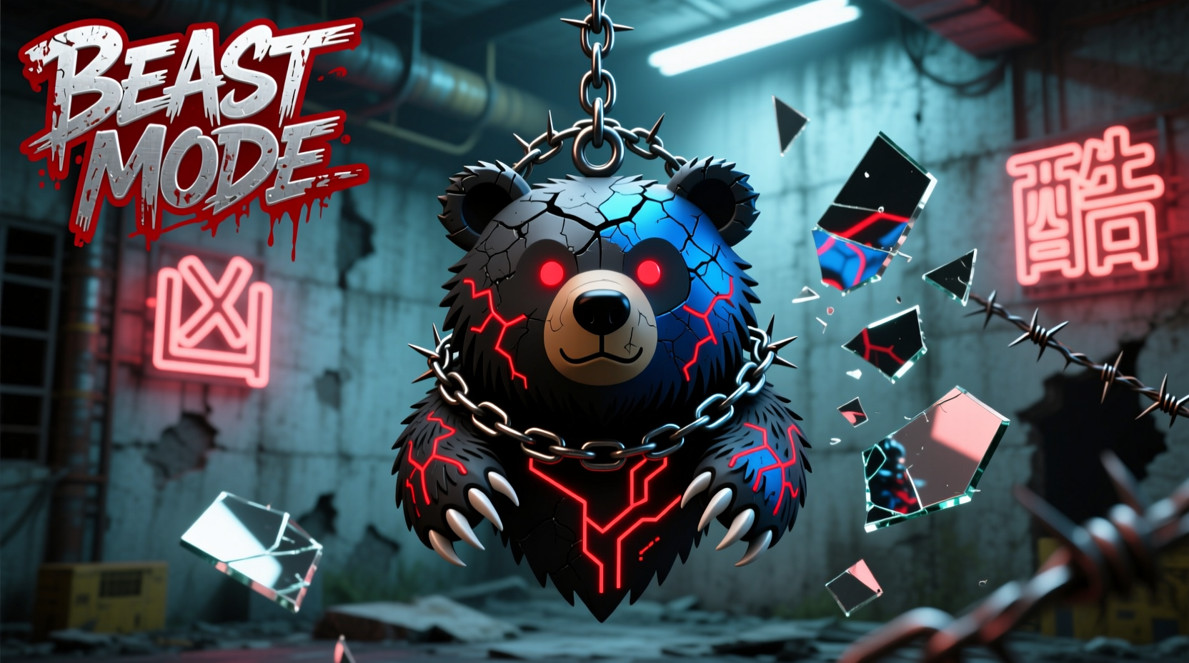 how to style a violent bear ornament to craft an adorably edgy aesthetic