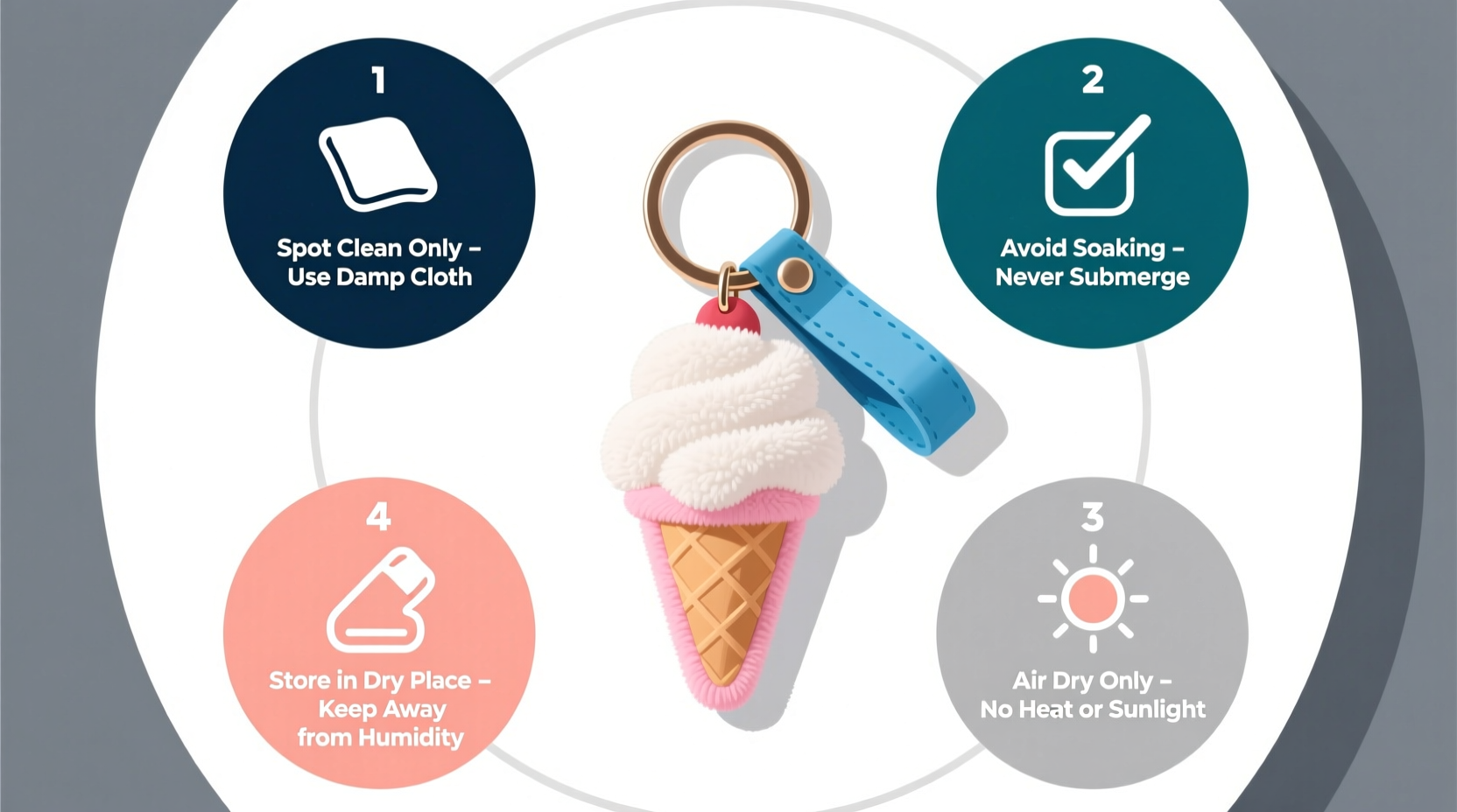 the ultimate guide to safely cleaning your plush ice cream keychain without damage