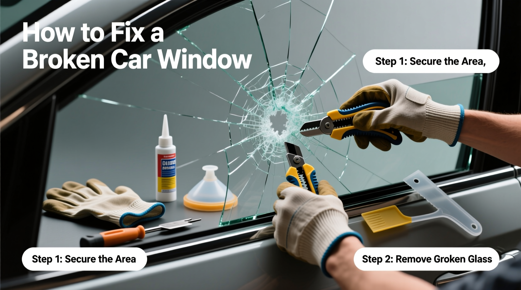 how do you fix a broken car window