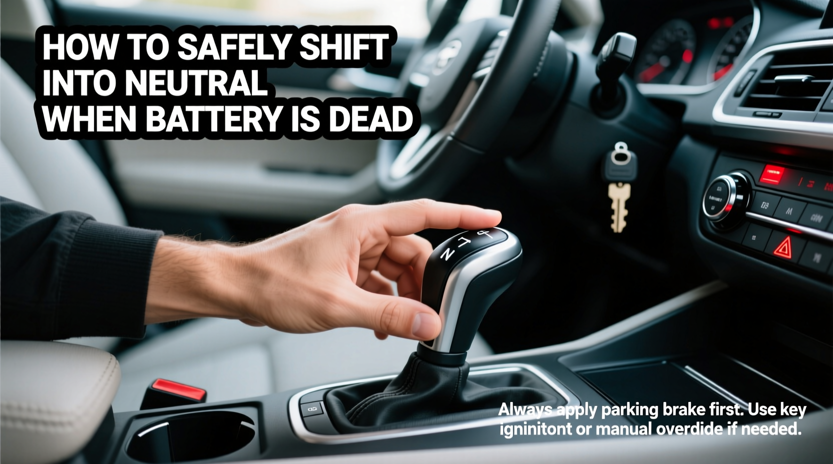 how to safely shift your car into neutral when the battery is dead