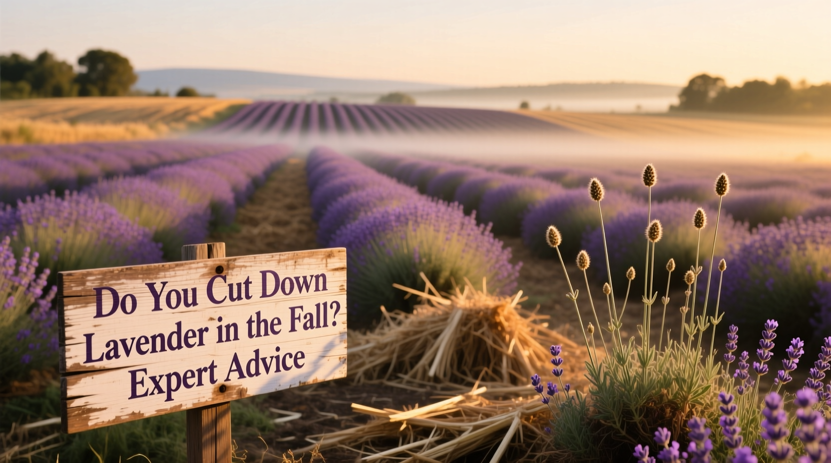 do you cut down lavender in the fall