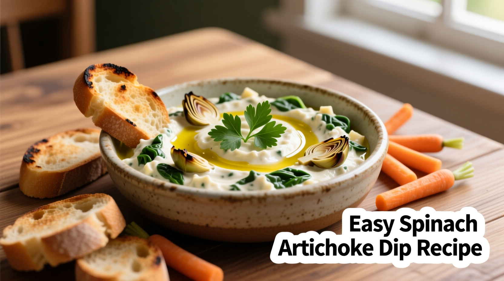 Easy Spinach Artichoke Dip Recipe in 20 Minutes