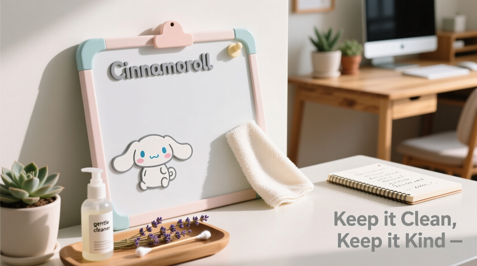 effective and gentle methods to clean your cinnamoroll whiteboard memo board without damage